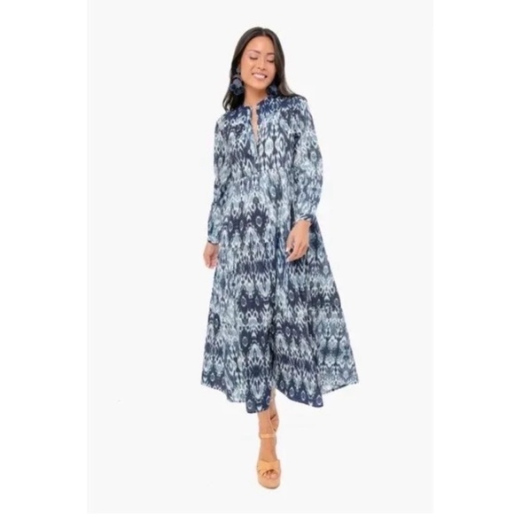 Tuckernuck Ro’s Garden Tyla Rio Ikat Maxi Dress - Picture 2 of 7